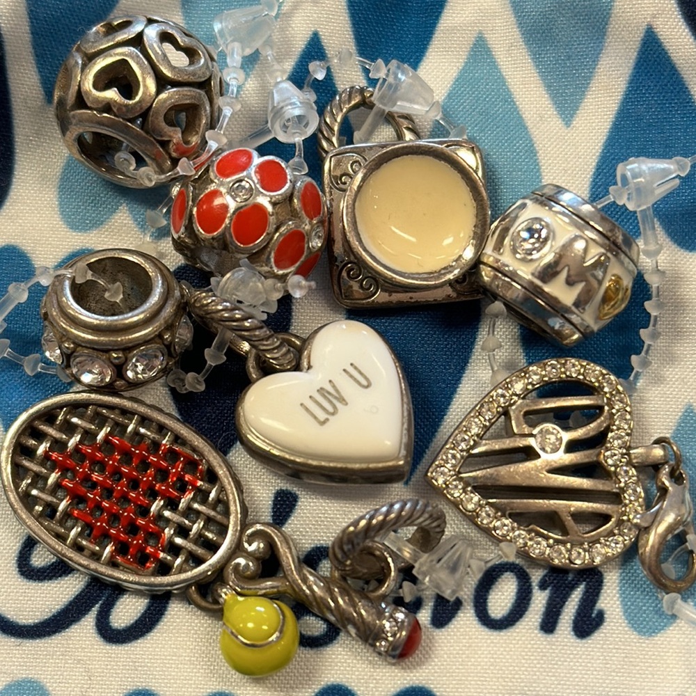 Brighton beads & charm lot 8 pieces